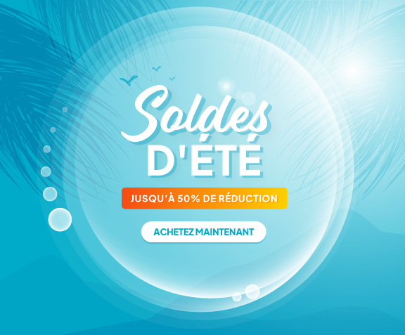 Soldes d'Été - jasqu'à 50% de réduction