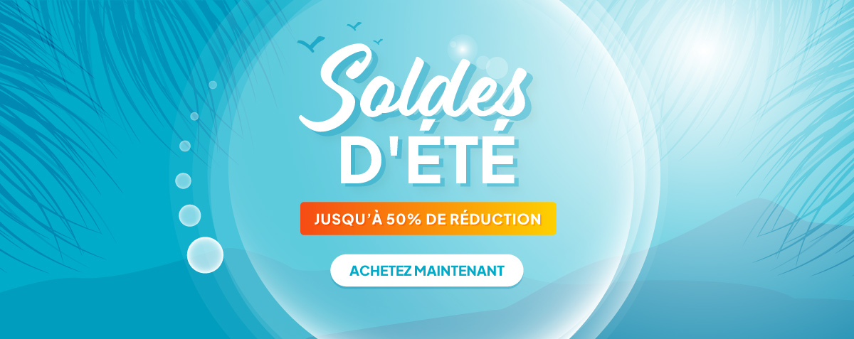 Soldes d'Été - jasqu'à 50% de réduction