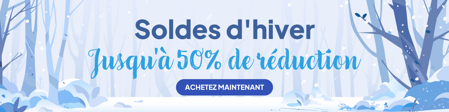 Soldes d'Hiver. Jasq'à 50% de réduction. Achetez maintenant