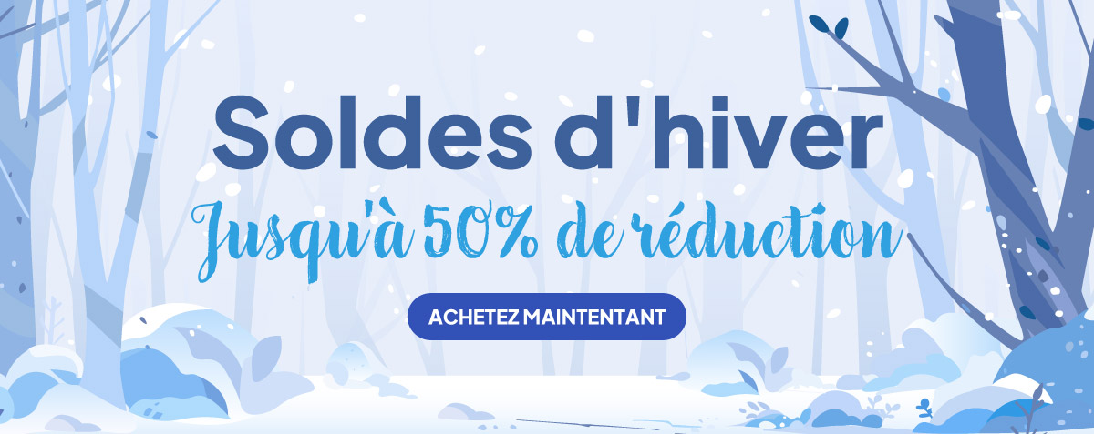 Soldes d'Hiver. Jasq'à 50% de réduction. Achetez maintenant