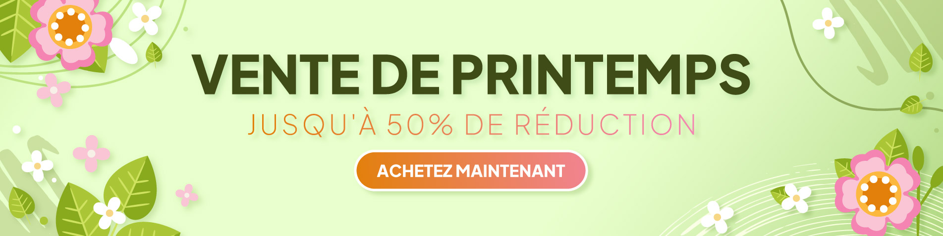 Vente De Printemps. Jusqu'a A 50% De Reduction | Achetez Maintenant