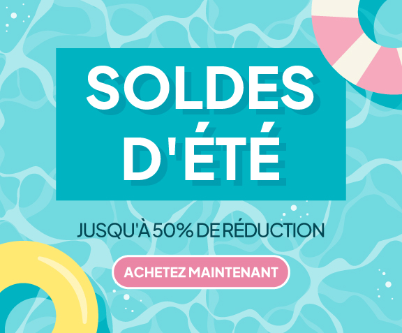 Soldes d'Été - jasqu'à 50% de réduction