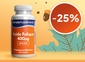 Acide folique (Vitamine B9) 400µg