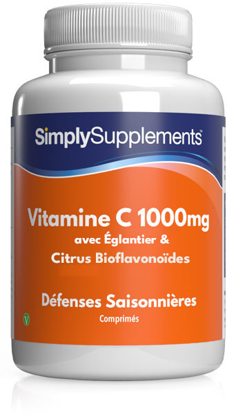 Vitamine C 1000mg avec Eglantier & Citrus Bioflavonoïdes