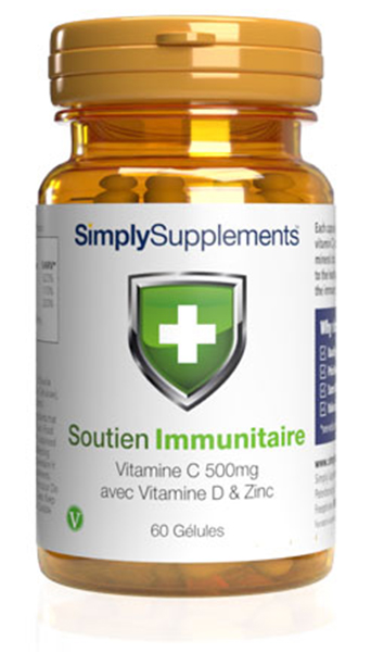 Soutien Immunitaire avec Vitamine C, Vitamine D & Zinc