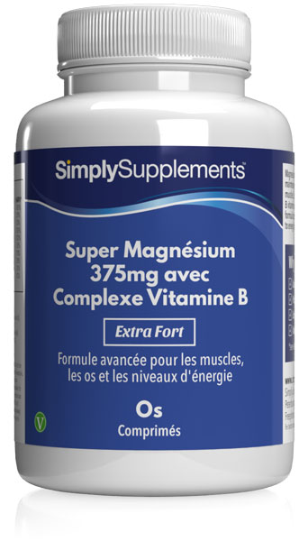 Super Magnésium 375mg avec Complexe Vitamine B