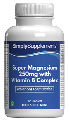 Super Magnesium 250mg avec Complexe Vitamine B 