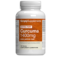 Curcuma 1400 mg et poivre noir 